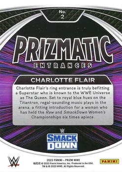 2023 Panini Prizm WWE - Prizmatic Entrances #2 Charlotte Flair Back