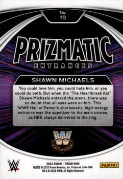 2023 Panini Prizm WWE - Prizmatic Entrances #18 Shawn Michaels Back