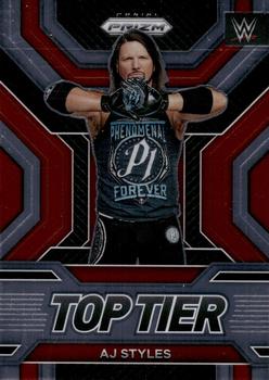 2023 Panini Prizm WWE - Top Tier #27 AJ Styles Front