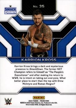 2023 Panini Prizm WWE - Top Tier #35 Karrion Kross Back