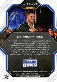 2023 Panini Prizm WWE - Superstar Autographs #SA-KKR Karrion Kross Back