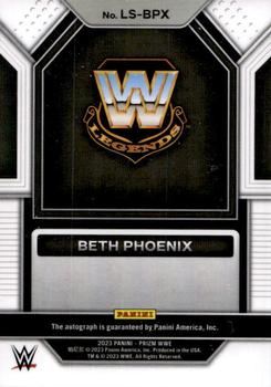 2023 Panini Prizm WWE - Legendary Signatures #LS-BPX Beth Phoenix Back