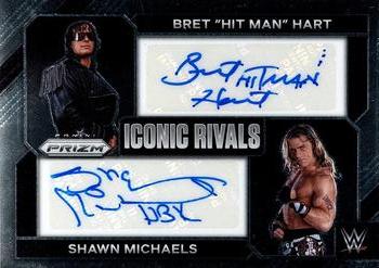 2023 Panini Prizm WWE - Iconic Rivals Dual Autographs #IR-BHS Bret 