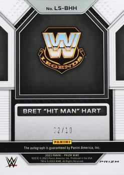 2023 Panini Prizm WWE - Legendary Signatures Prizms Gold #LS-BHH Bret 