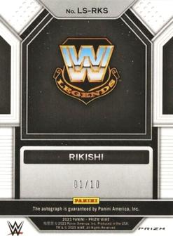 2023 Panini Prizm WWE - Legendary Signatures Prizms Gold #LS-RKS Rikishi Back