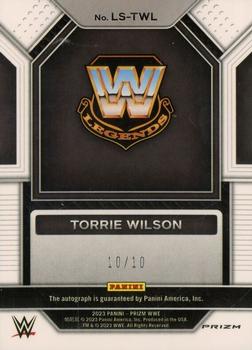 2023 Panini Prizm WWE - Legendary Signatures Prizms Gold #LS-TWL Torrie Wilson Back
