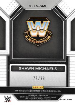 2023 Panini Prizm WWE - Legendary Signatures Prizms Red #LS-SML Shawn Michaels Back