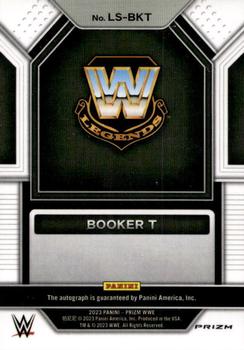 2023 Panini Prizm WWE - Legendary Signatures Prizms Silver #LS-BKT Booker T Back