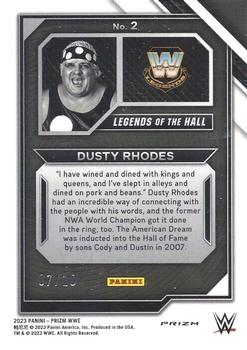 2023 Panini Prizm WWE - Legends of the Hall Prizms Gold #2 Dusty Rhodes Back