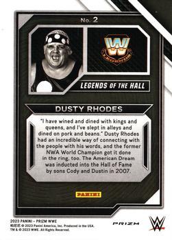 2023 Panini Prizm WWE - Legends of the Hall Prizms Green #2 Dusty Rhodes Back