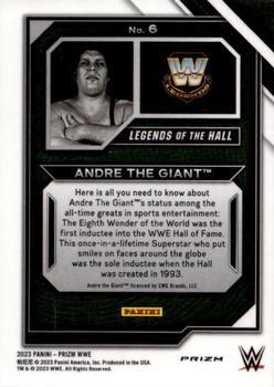 2023 Panini Prizm WWE - Legends of the Hall Prizms Green #6 Andre The Giant Back
