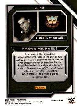2023 Panini Prizm WWE - Legends of the Hall Prizms Green #14 Shawn Michaels Back