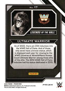 2023 Panini Prizm WWE - Legends of the Hall Prizms Green #17 Ultimate Warrior Back