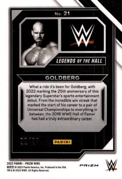2023 Panini Prizm WWE - Legends of the Hall Prizms Green Pulsar #21 Goldberg Back