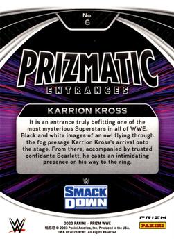 2023 Panini Prizm WWE - Prizmatic Entrances Prizms Under Card #6 Karrion Kross Back