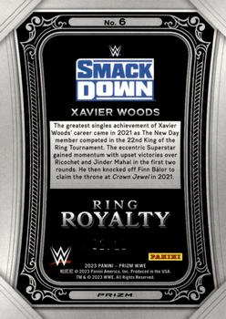 2023 Panini Prizm WWE - Ring Royalty Prizms Gold #6 Xavier Woods Back