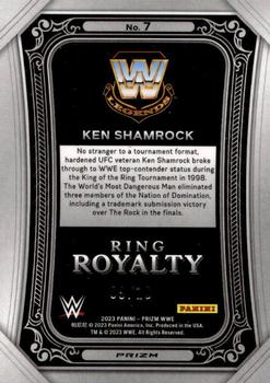 2023 Panini Prizm WWE - Ring Royalty Prizms Gold #7 Ken Shamrock Back