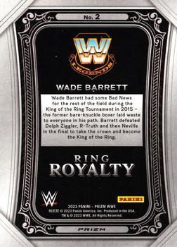 2023 Panini Prizm WWE - Ring Royalty Prizms Green #2 Wade Barrett Back