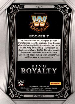 2023 Panini Prizm WWE - Ring Royalty Prizms Green #4 Booker T Back