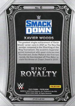 2023 Panini Prizm WWE - Ring Royalty Prizms Green #6 Xavier Woods Back