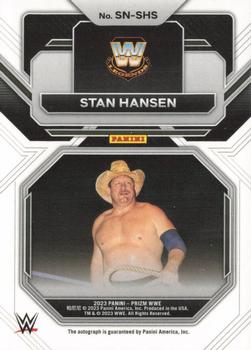 2023 Panini Prizm WWE - Sensational Signatures #SN-SHS Stan Hansen Back