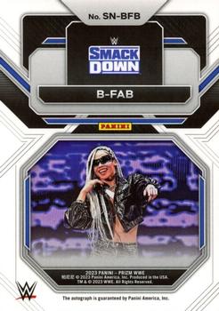 2023 Panini Prizm WWE - Sensational Signatures #SN-BFB B-Fab Back