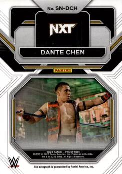 2023 Panini Prizm WWE - Sensational Signatures #SN-DCH Dante Chen Back