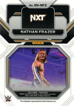 2023 Panini Prizm WWE - Sensational Signatures #SN-NFZ Nathan Frazer Back