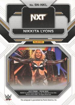 2023 Panini Prizm WWE - Sensational Signatures #SN-NKL Nikkita Lyons Back