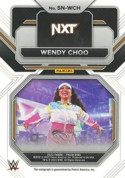2023 Panini Prizm WWE - Sensational Signatures #SN-WCH Wendy Choo Back