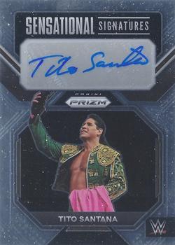 2023 Panini Prizm WWE - Sensational Signatures #SN-TSN Tito Santana Front