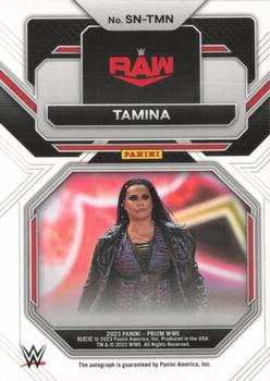 2023 Panini Prizm WWE - Sensational Signatures #SN-TMN Tamina Back