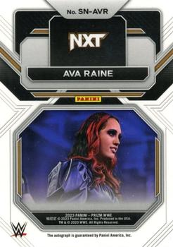 2023 Panini Prizm WWE - Sensational Signatures #SN-AVR Ava Raine Back