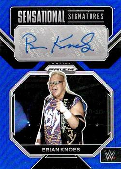 2023 Panini Prizm WWE - Sensational Signatures Prizms Blue #SN-BKB Brian Knobs Front