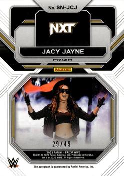 2023 Panini Prizm WWE - Sensational Signatures Prizms Blue #SN-JCJ Jacy Jayne Back