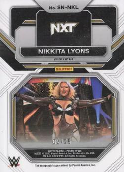 2023 Panini Prizm WWE - Sensational Signatures Prizms Mojo #SN-NKL Nikkita Lyons Back