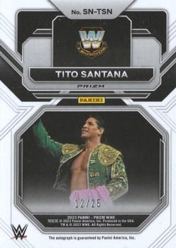 2023 Panini Prizm WWE - Sensational Signatures Prizms Mojo #SN-TSN Tito Santana Back