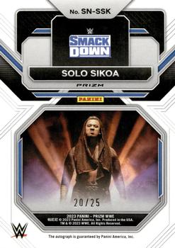 2023 Panini Prizm WWE - Sensational Signatures Prizms Mojo #SN-SSK Solo Sikoa Back