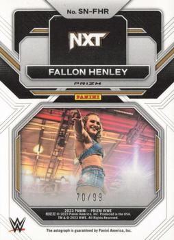 2023 Panini Prizm WWE - Sensational Signatures Prizms Red #SN-FHR Fallon Henley Back