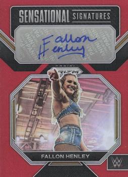 2023 Panini Prizm WWE - Sensational Signatures Prizms Red #SN-FHR Fallon Henley Front