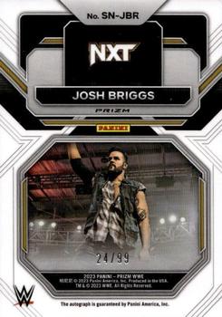 2023 Panini Prizm WWE - Sensational Signatures Prizms Red #SN-JBR Josh Briggs Back