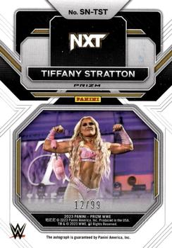 2023 Panini Prizm WWE - Sensational Signatures Prizms Red #SN-TST Tiffany Stratton Back