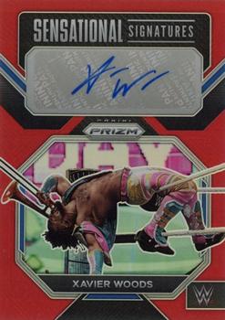 2023 Panini Prizm WWE - Sensational Signatures Prizms Red #SN-XWD Xavier Woods Front