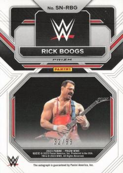 2023 Panini Prizm WWE - Sensational Signatures Prizms Red #SN-RBG Rick Boogs Back