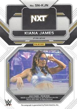 2023 Panini Prizm WWE - Sensational Signatures Prizms Silver #SN-KJN Kiana James Back
