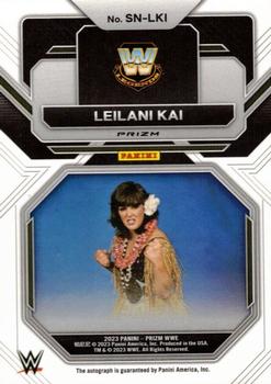 2023 Panini Prizm WWE - Sensational Signatures Prizms Under Card #SN-LKI Leilani Kai Back