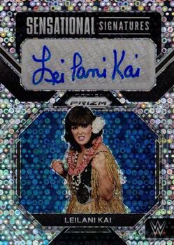 2023 Panini Prizm WWE - Sensational Signatures Prizms Under Card #SN-LKI Leilani Kai Front