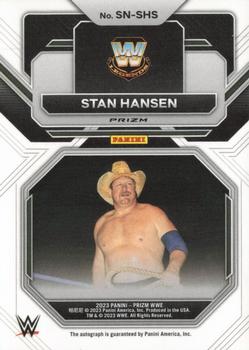 2023 Panini Prizm WWE - Sensational Signatures Prizms Under Card #SN-SHS Stan Hansen Back