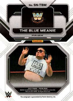 2023 Panini Prizm WWE - Sensational Signatures Prizms Under Card #SN-TBM The Blue Meanie Back