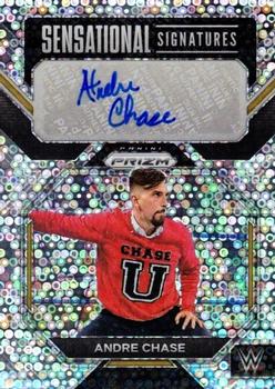 2023 Panini Prizm WWE - Sensational Signatures Prizms Under Card #SN-ACH Andre Chase Front